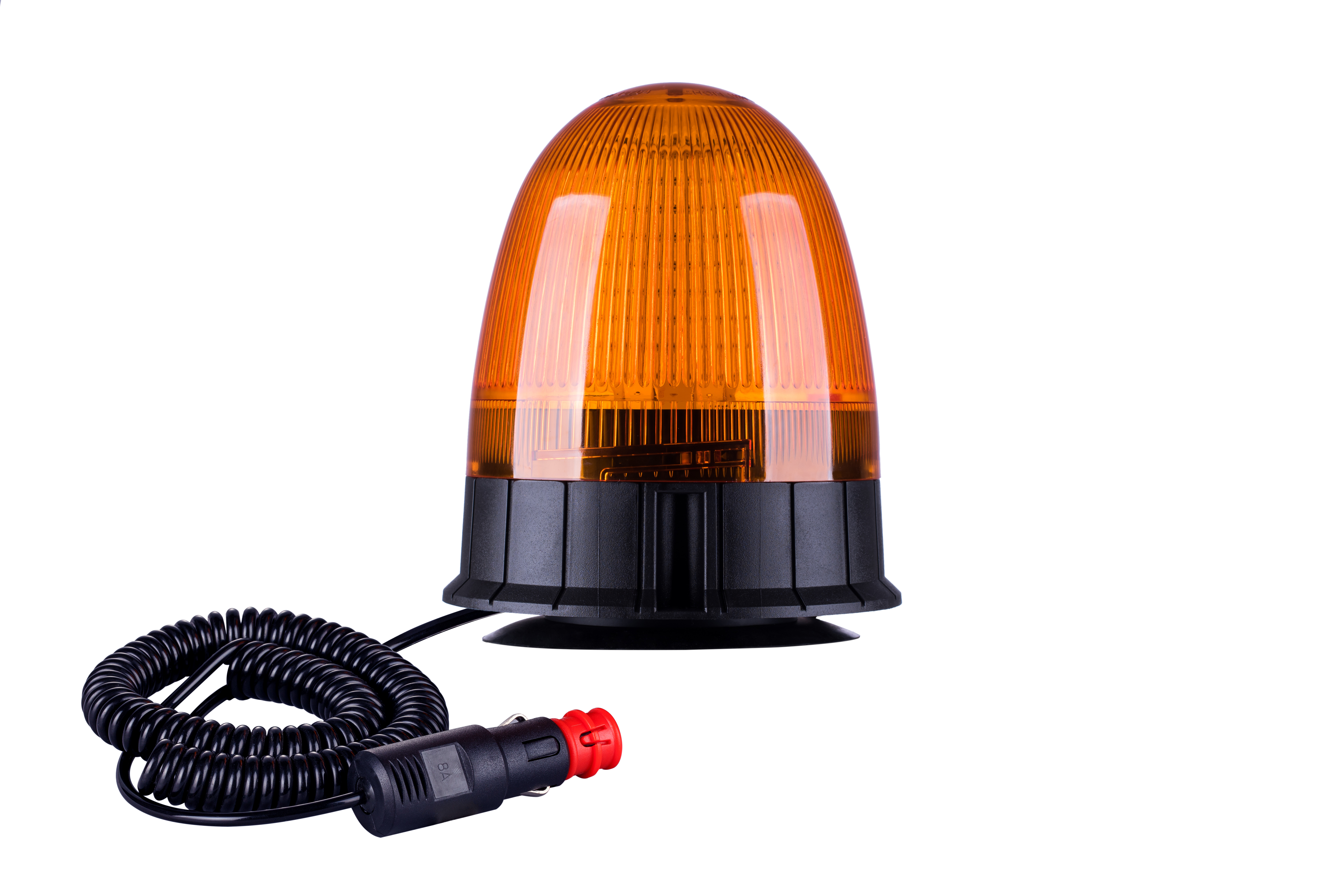 Balizas Giratoria 80 Led Ámbar 12/24 vts. Base magnética