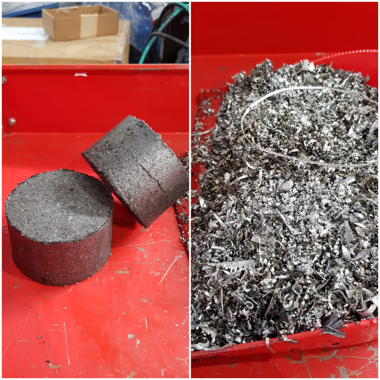 Servicios de compactación de viruta