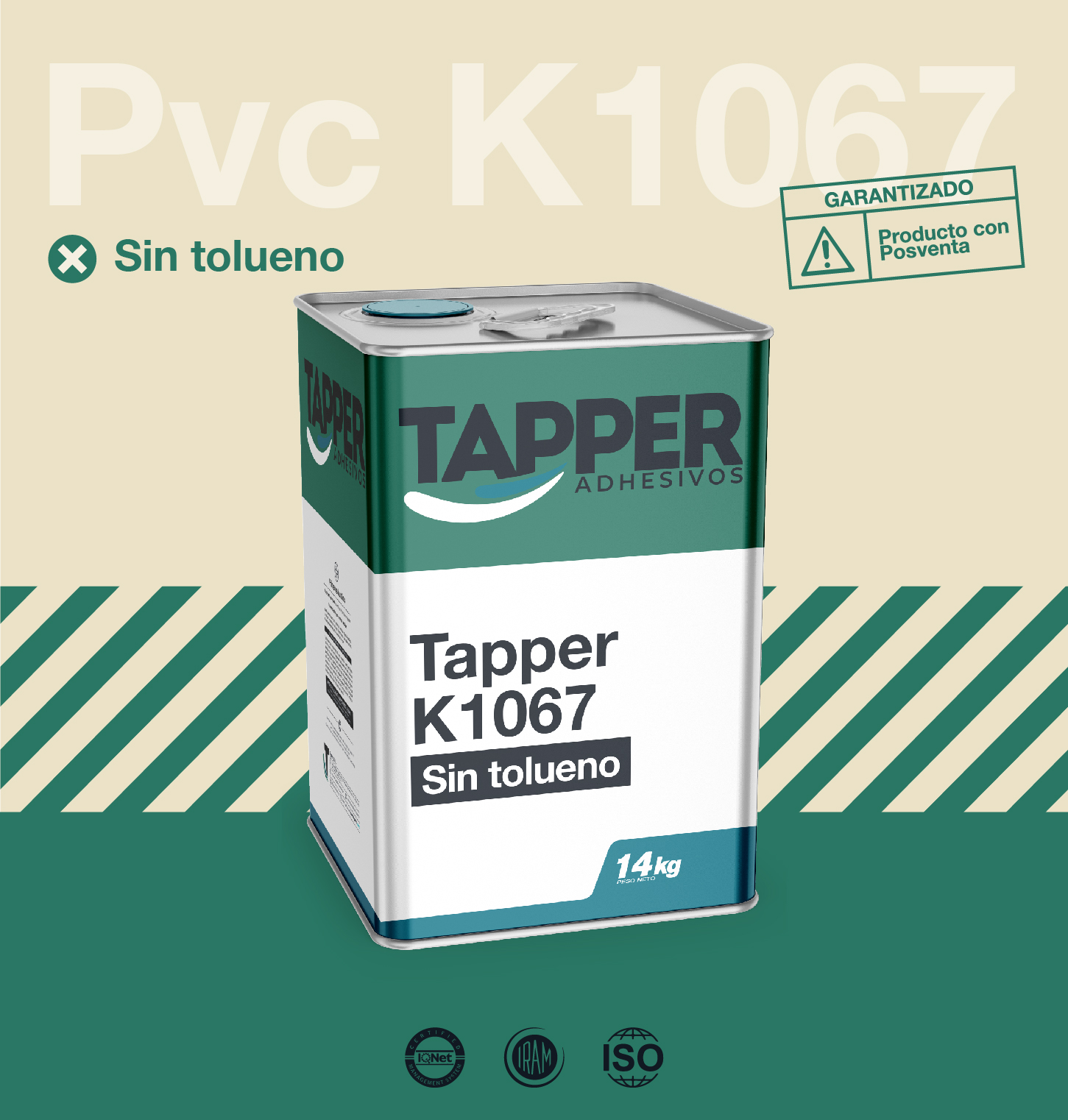 PVC K1067 sin tolueno
