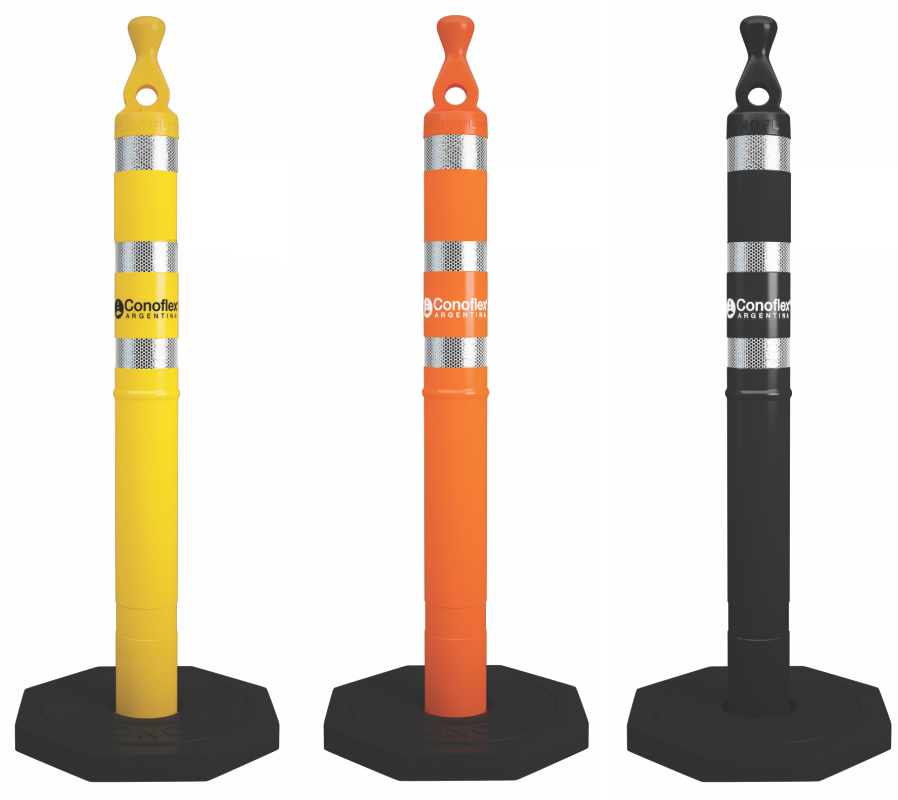 Columna plástica para demarcación vial