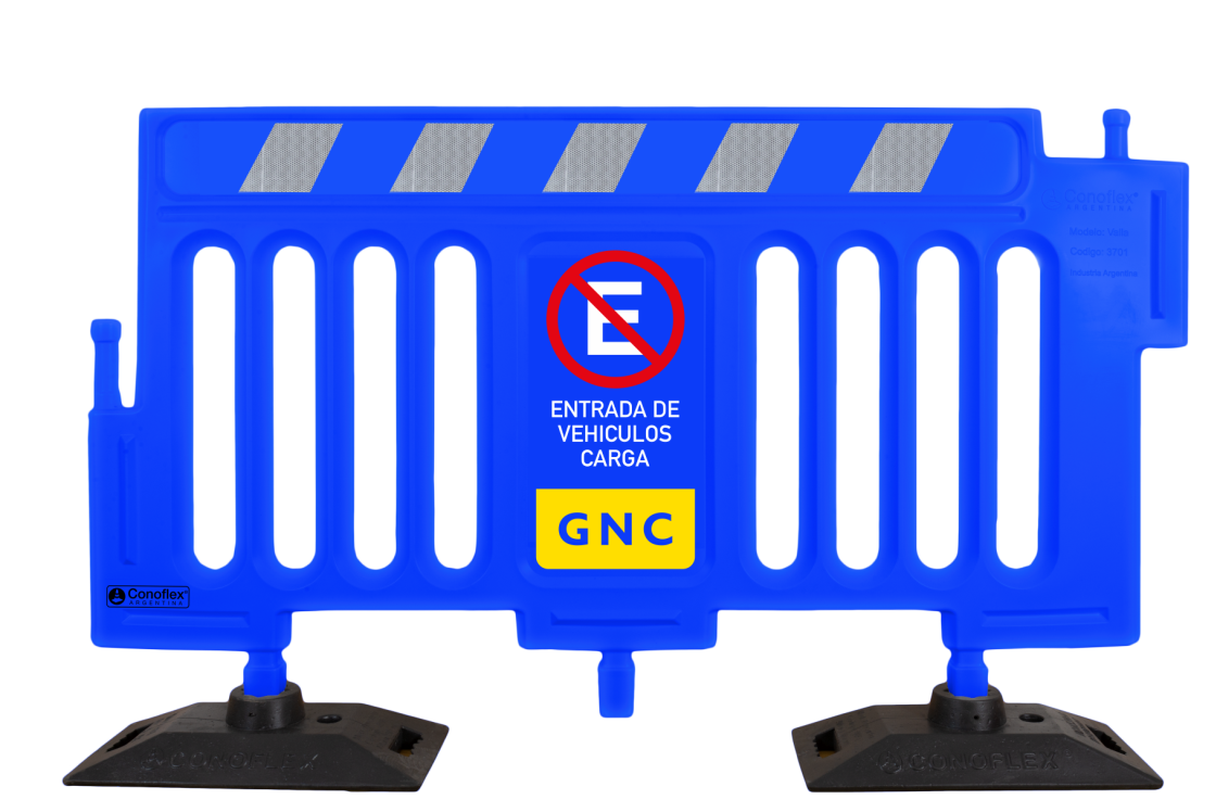 Valla plástica con Reflex y gráfica