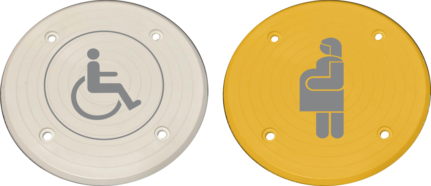 Tachas gráficas vehiculares