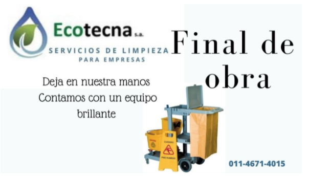 Limpieza de Finales de Obra