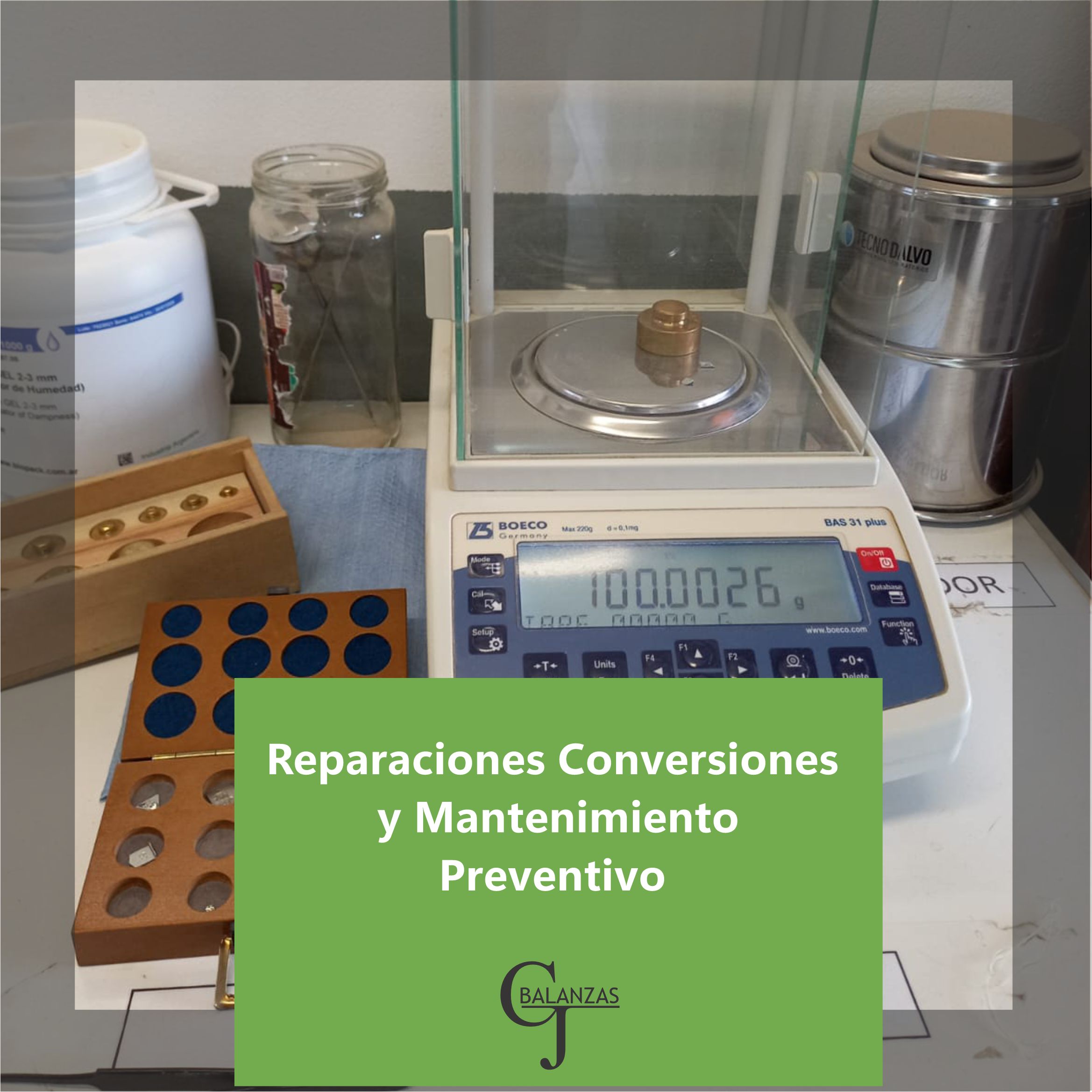Reparaciones, conversiones y mantenimiento preventivo de balanzas