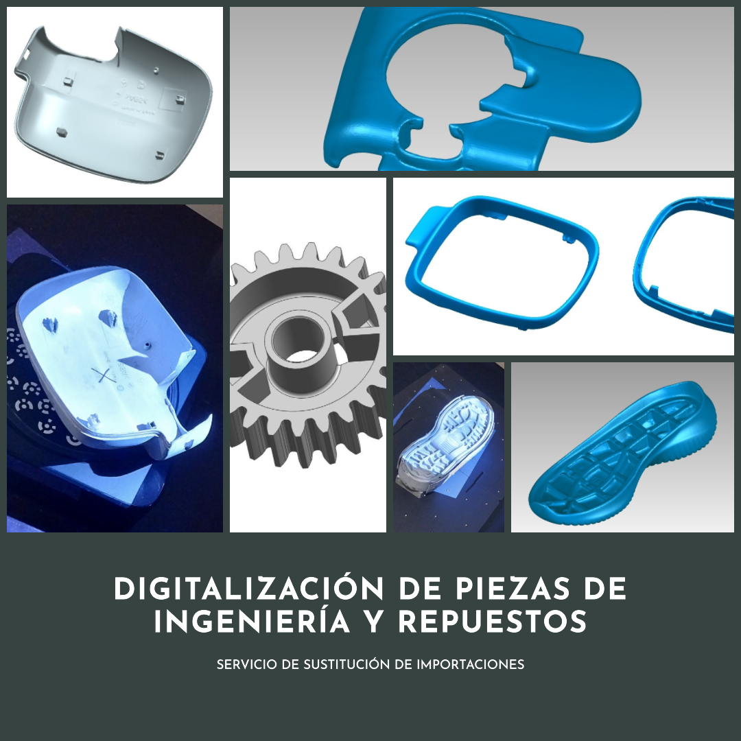 Digitalización, diseño e impresión 3D