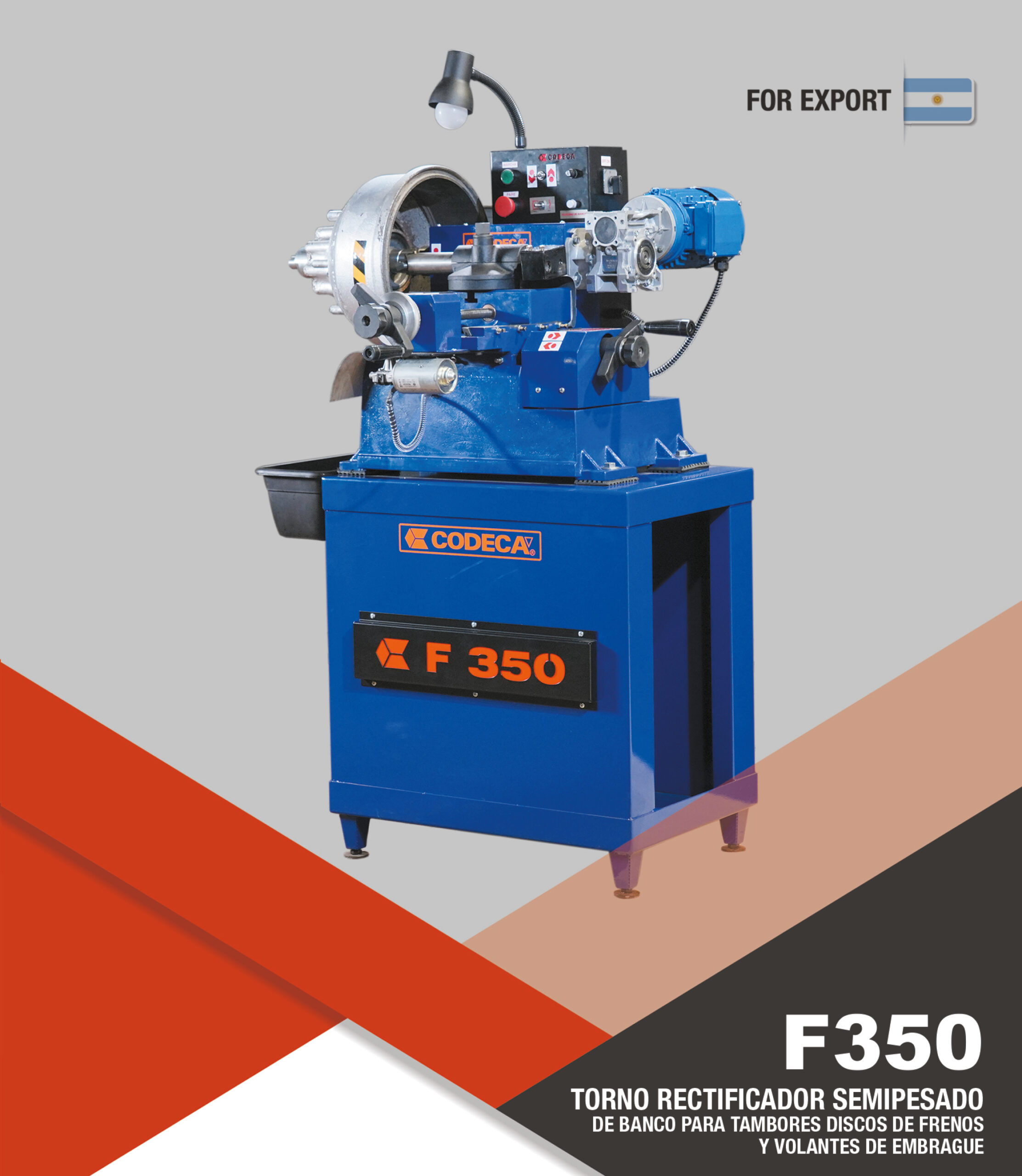 Torno rectificador semipesado F-350