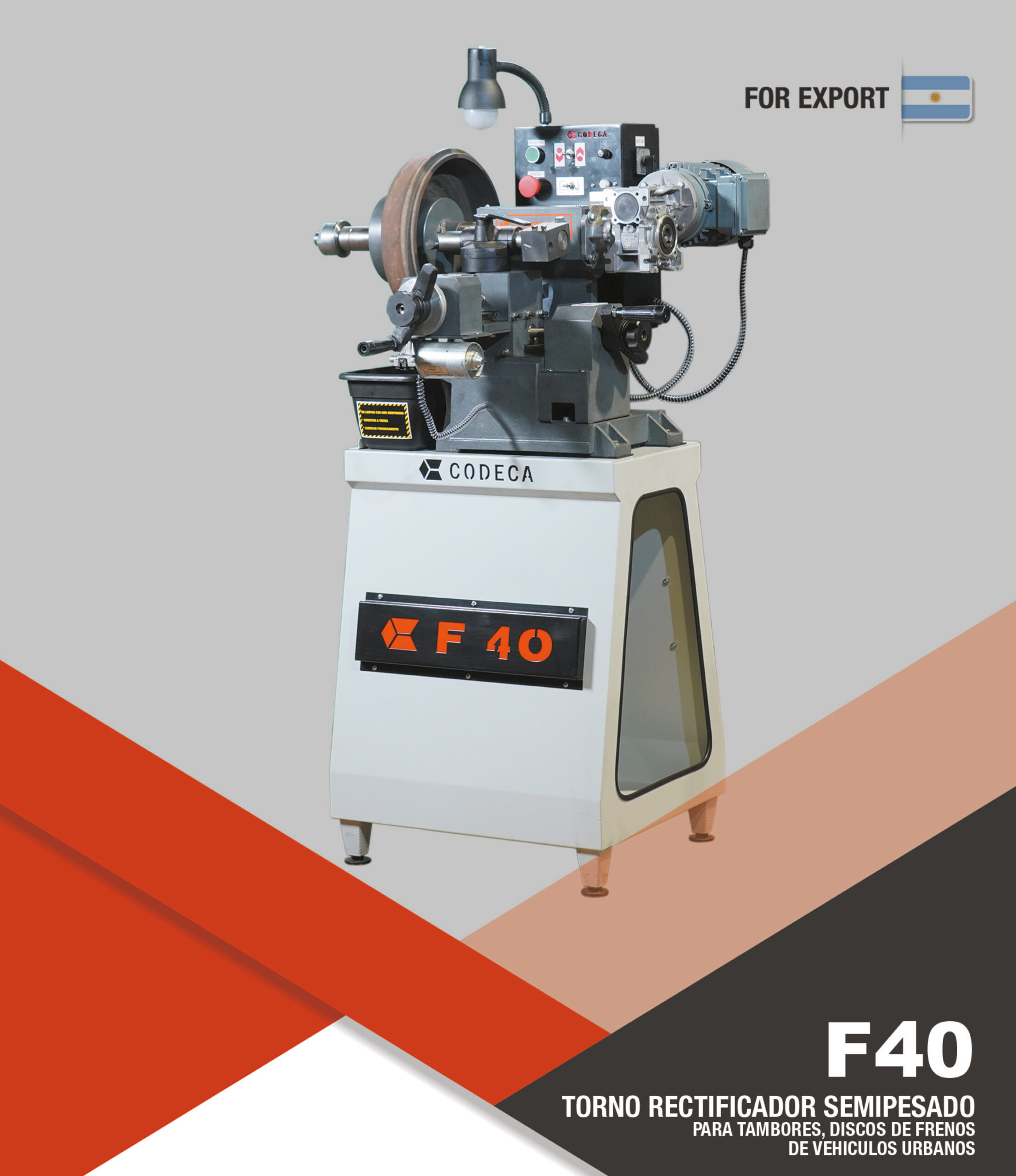 Torno rectificador semi pesado F 40