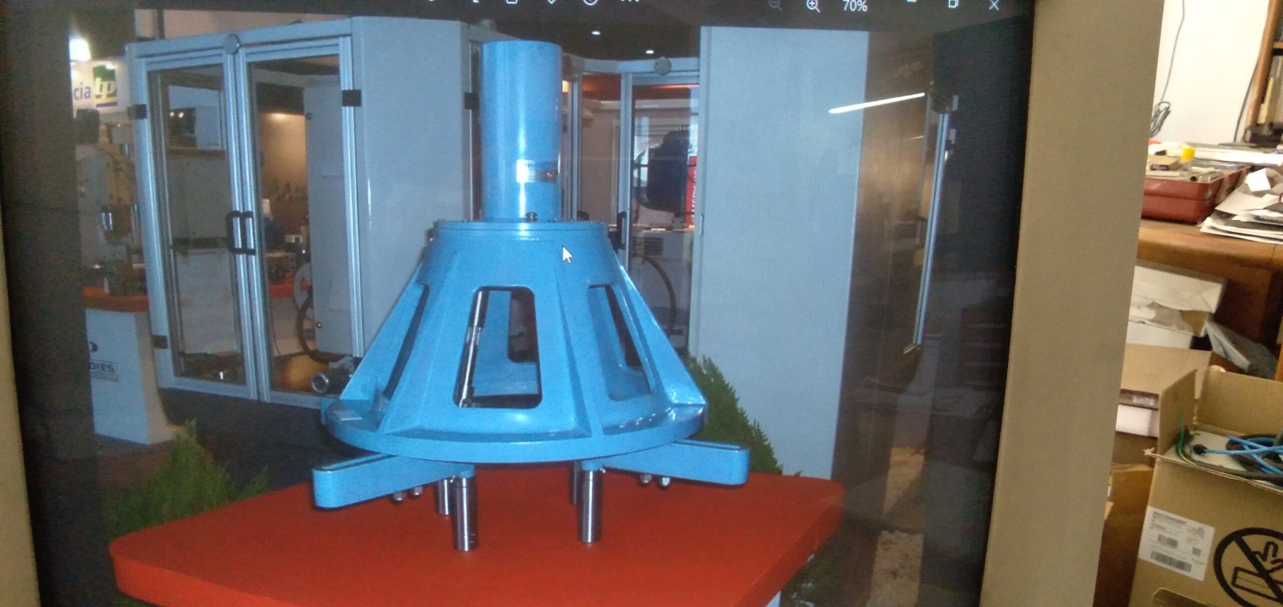 Cabezal con 4 husillos