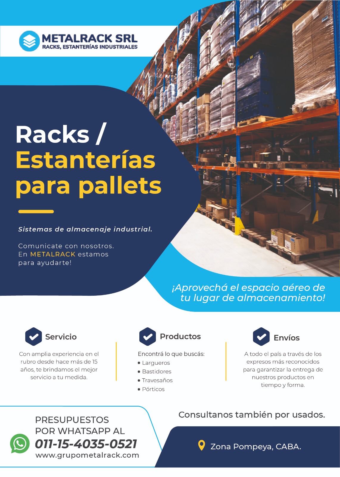 Racks y estanterías para pallets